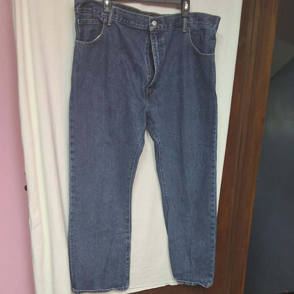 Levi's 517 Boot Cut Jeans Size 42x30 Dark Wash Denim